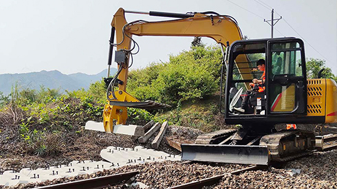 Railway Track Excavator