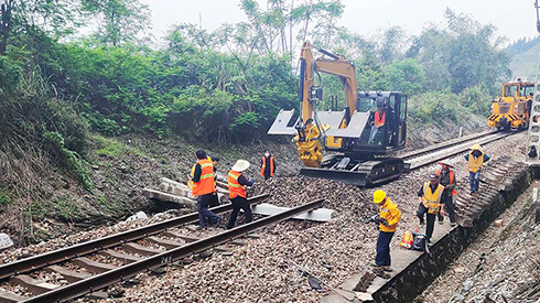 Railway Track Excavator