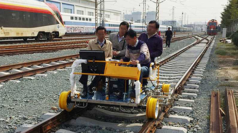 Railway inspection car